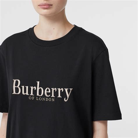 burberry embroidered logo t shirt|burberry t shirt original price.